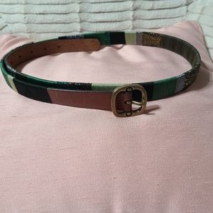 Metallic green coldwater creek womens belt